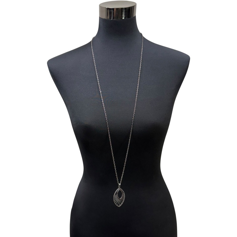 Paparazzi Gunmetal Red Rhinestone Long Pendant Earrings and Necklace Set Jewelry